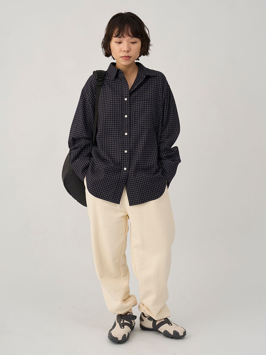 emmi atelier「チェックオーバーシャツ」|シャツ・ブラウス|