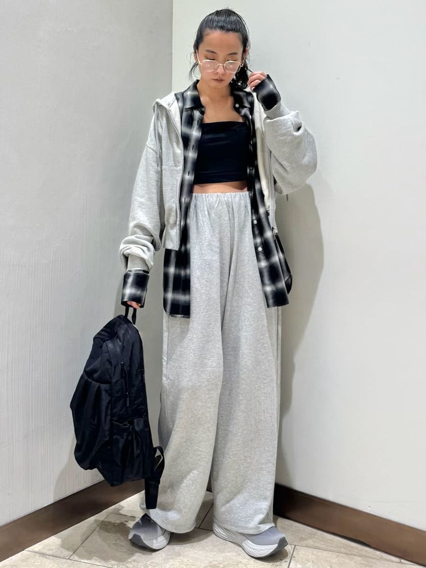 emmi atelier「チェックオーバーシャツ」|シャツ・ブラウス|