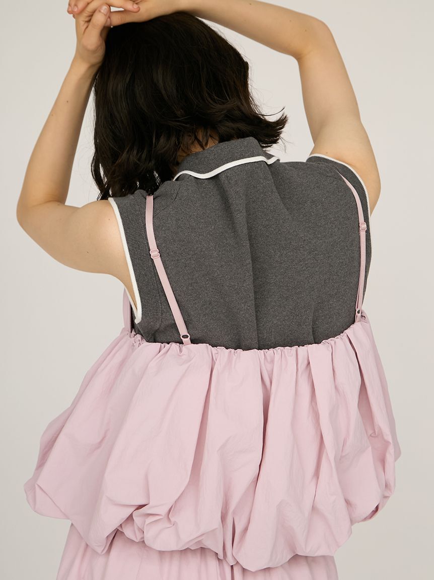 emmi atelier「ナイロンバルーンビスチェ」|ベスト・ジレ|