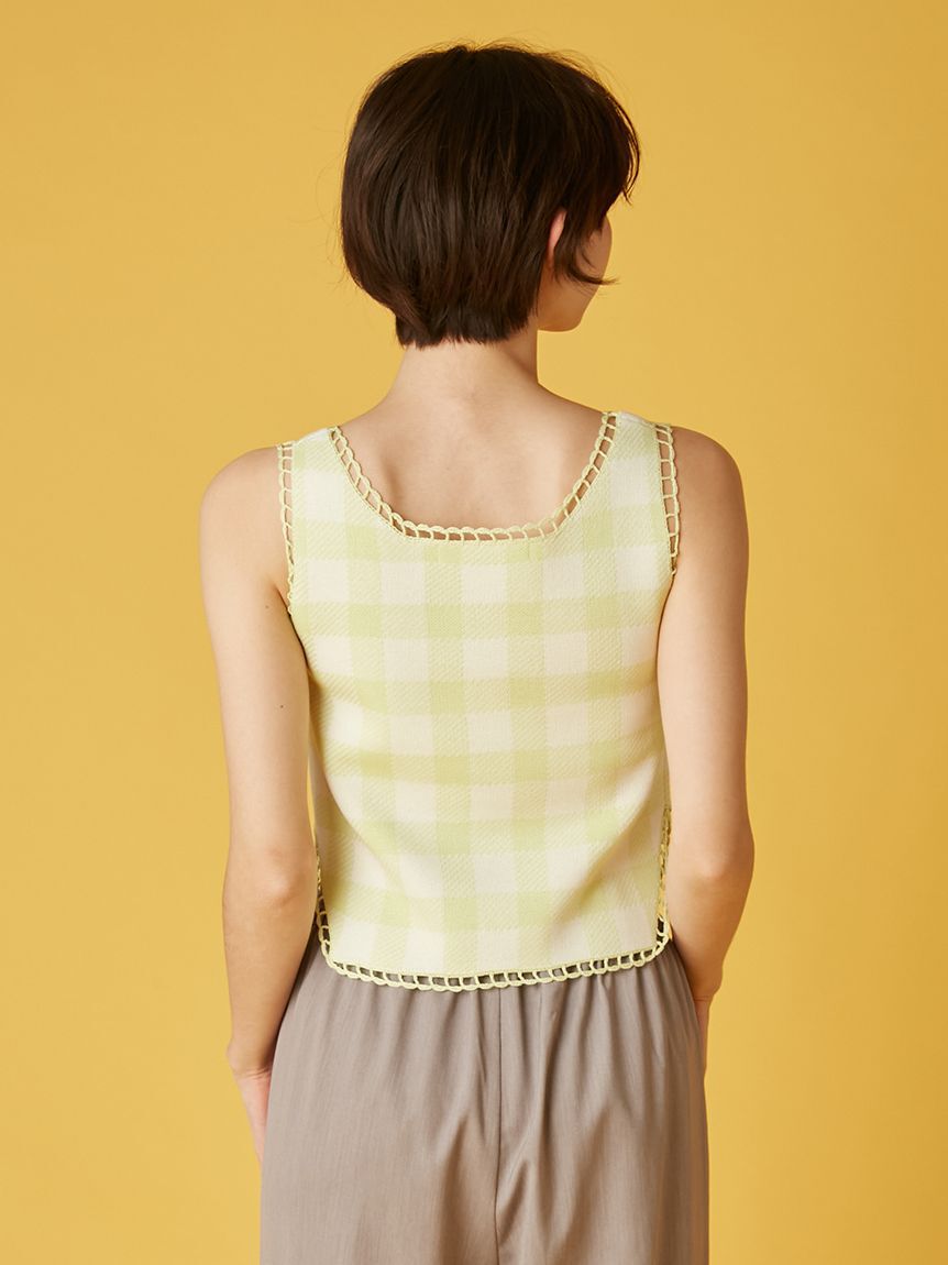 FURFUR「ギンガムジャガードプルオーバー」|ニット・セーター|