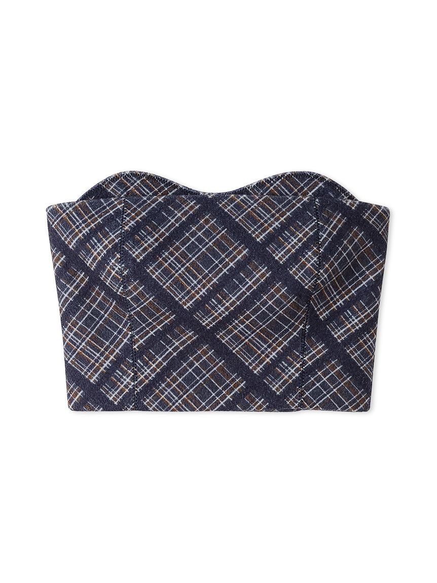 LILY BROWN「ウーリーチェックプリントビスチェ」|ベスト・ジレ|