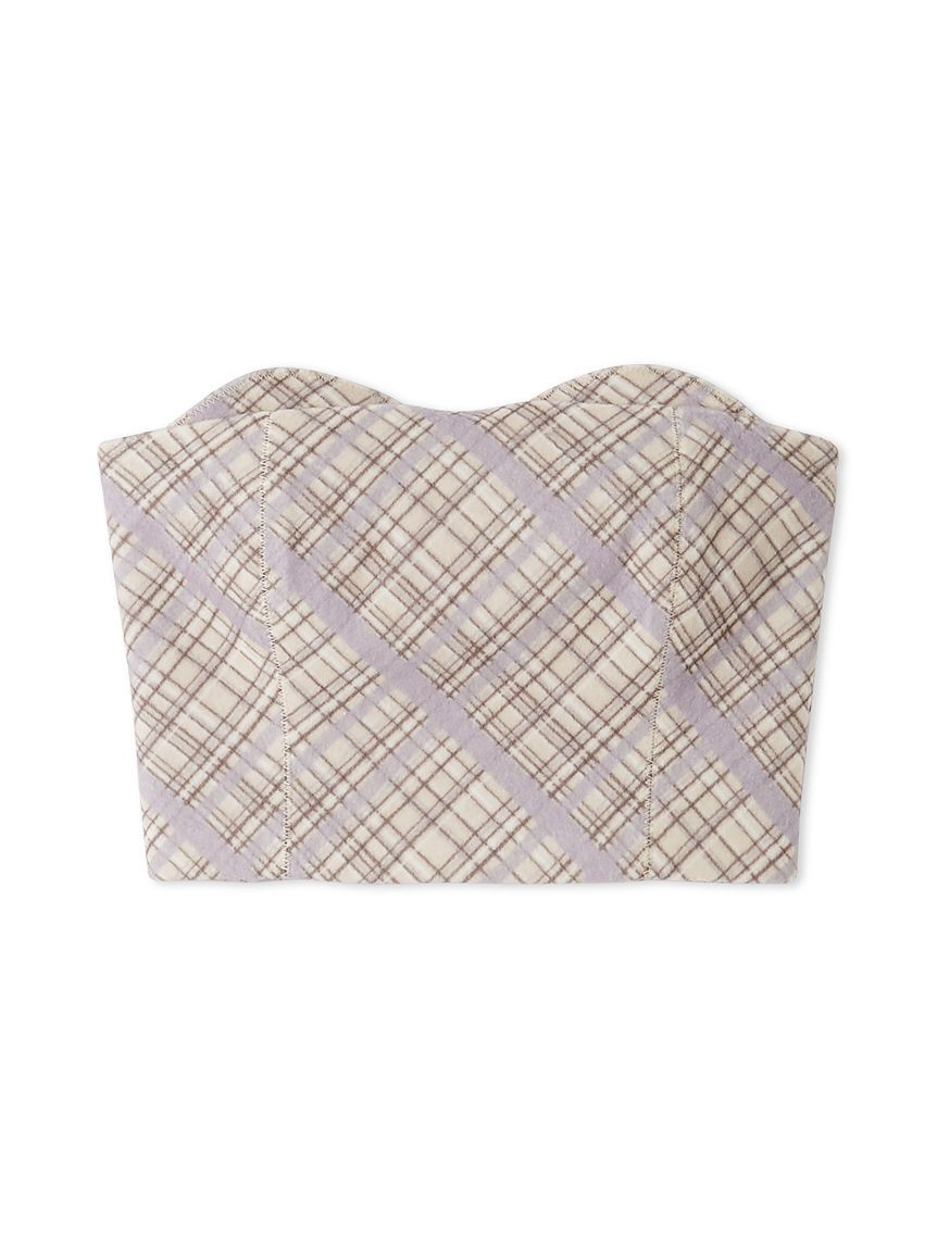 LILY BROWN「ウーリーチェックプリントビスチェ」|ベスト・ジレ|