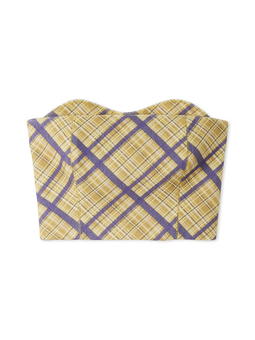 LILY BROWN「ウーリーチェックプリントビスチェ」|ベスト・ジレ|