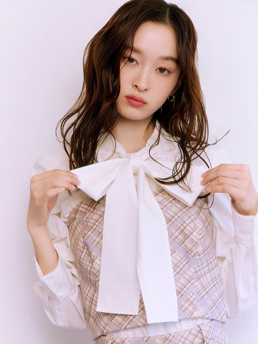 LILY BROWN「ウーリーチェックプリントビスチェ」|ベスト・ジレ|GBEG