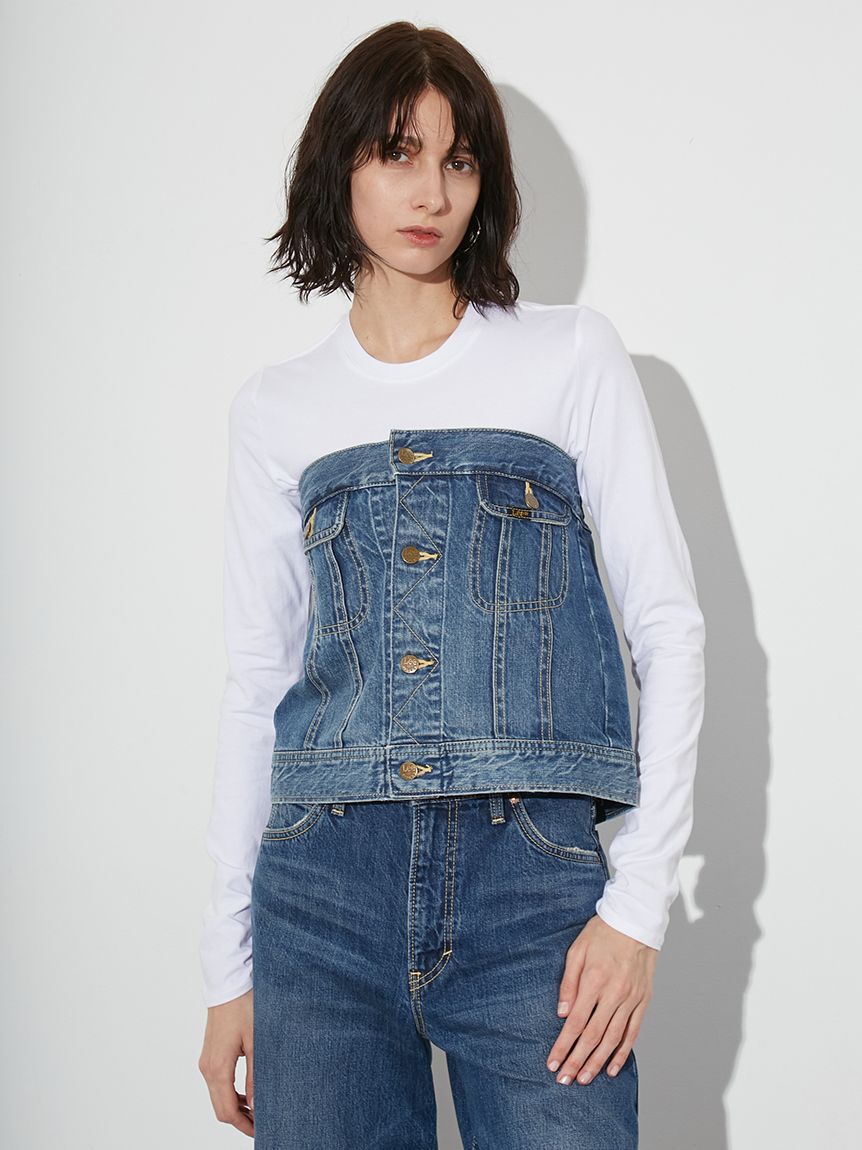 styling/「【セットアップ対応】【styling/&times;Lee】デニムビスチェ」|ベスト・ジレ|