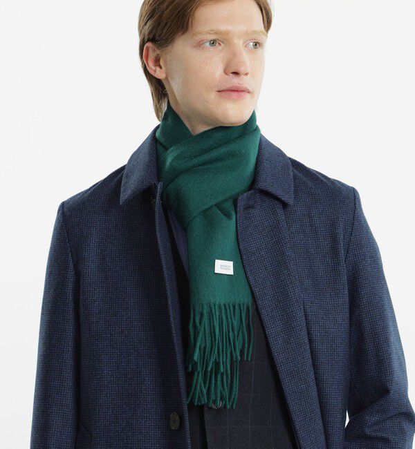 MACKINTOSH PHILOSOPHY「ウォッシャブルカシミヤ ソリッドマフラー」|マフラー|グリーン