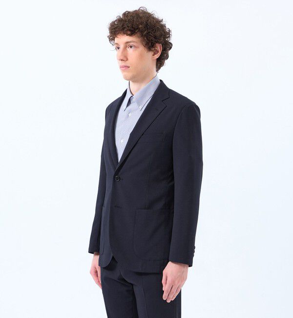 MACKINTOSH PHILOSOPHY「トロッター ウルトラライト ジャケット ナローサッカーストライプ」|テーラードジャケット|