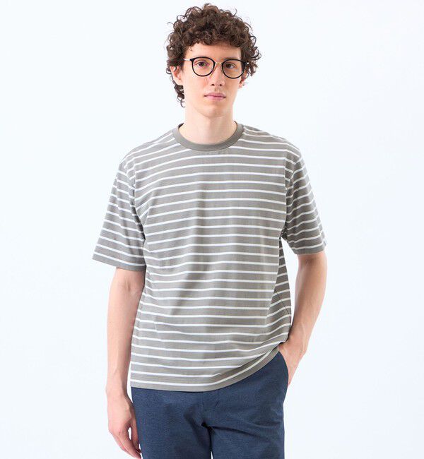 MACKINTOSH PHILOSOPHY「ポップコーンボーダー クルーネックTシャツ」|Tシャツ・カットソー|