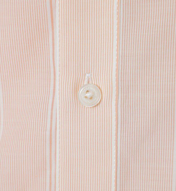 MACKINTOSH PHILOSOPHY「GREY LABEL ストライプバンドカラー半袖シャツ」|シャツ・ブラウス|