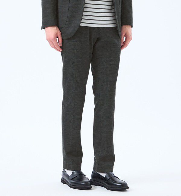 MACKINTOSH PHILOSOPHY「テーラードジャージー パンツ ウール混メッシュジャージー」|スラックス|チャコールグレー