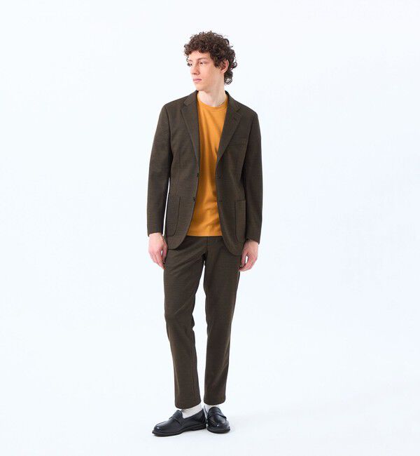 MACKINTOSH PHILOSOPHY「テーラードジャージー パンツ ウール混メッシュジャージー」|スラックス|