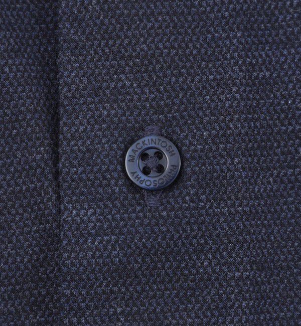 MACKINTOSH PHILOSOPHY「ホリゾンタルカラー ジャージーシャツ ギンガム/無地」|シャツ・ブラウス|