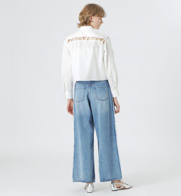  「ショルダーカットアウトシャツ」|シャツ・ブラウス|