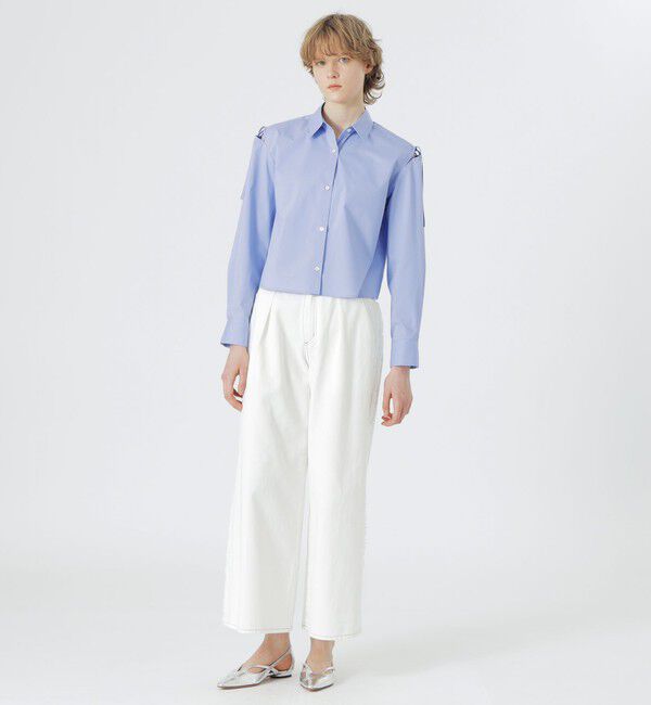  「ショルダーカットアウトシャツ」|シャツ・ブラウス|