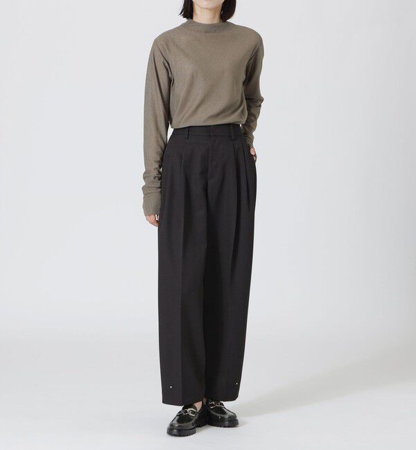  「ラメシアーハイゲージトップス」|ニット・セーター|