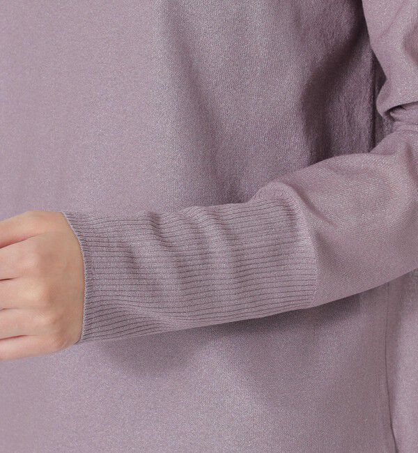  「ラメシアーハイゲージトップス」|ニット・セーター|