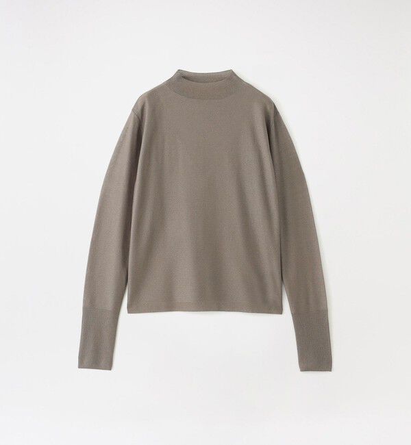  「ラメシアーハイゲージトップス」|ニット・セーター|ベージュ