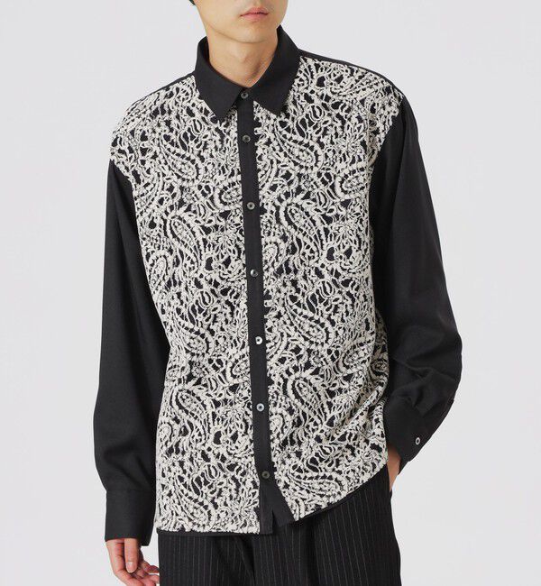  「モールペイズリーレースシャツ」|シャツ・ブラウス|