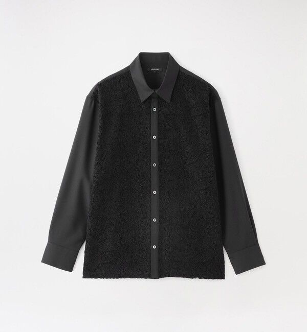  「モールペイズリーレースシャツ」|シャツ・ブラウス|ブラック