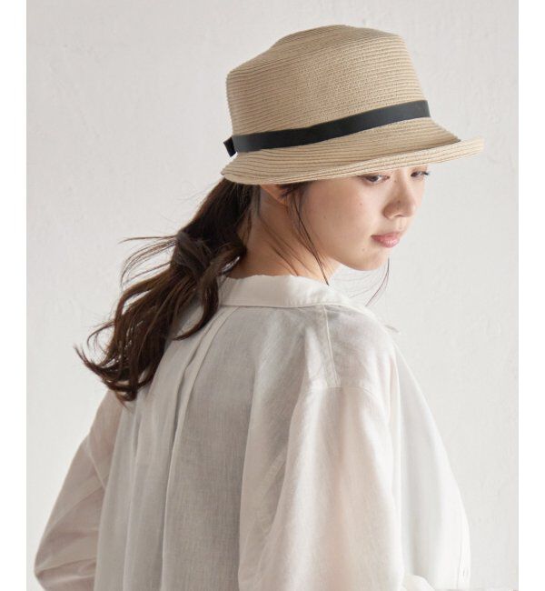 ikka「雑材ブリムアップハット」|その他|オフホワイト
