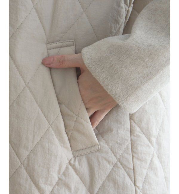 ikka「【雑誌InRed12月号掲載】 切り替えキルティング軽量コート」|その他|