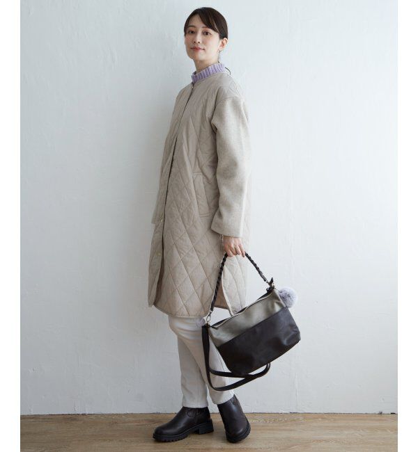 ikka「【雑誌InRed12月号掲載】 切り替えキルティング軽量コート」|その他|