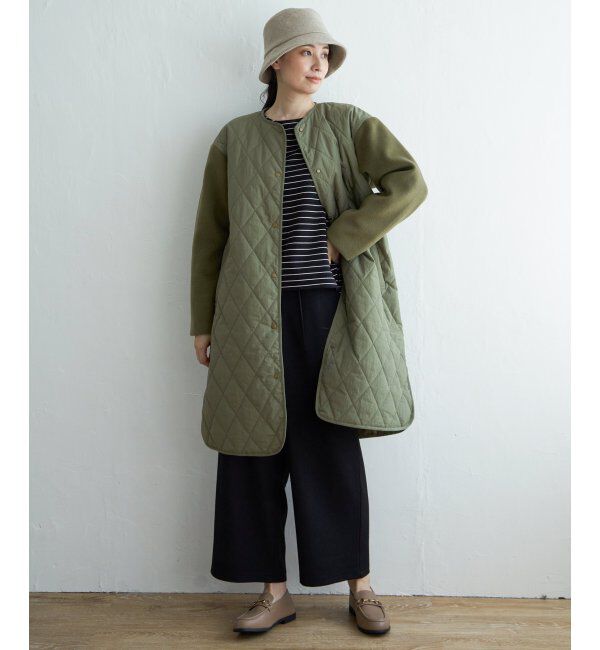 ikka「【雑誌InRed12月号掲載】 切り替えキルティング軽量コート」|その他|