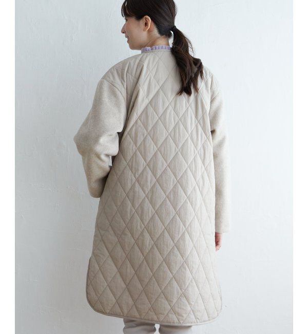 ikka「【雑誌InRed12月号掲載】 切り替えキルティング軽量コート」|その他|