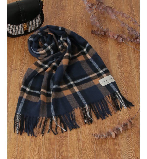 ikka「カシミヤタッチチェックマフラー」|マフラー|