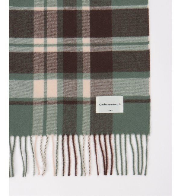 ikka「カシミヤタッチチェックマフラー」|マフラー|