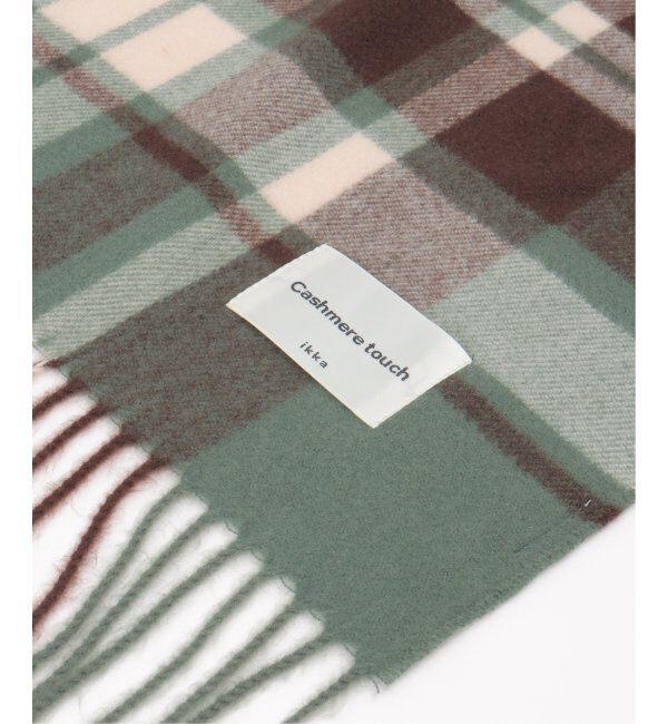 ikka「カシミヤタッチチェックマフラー」|マフラー|