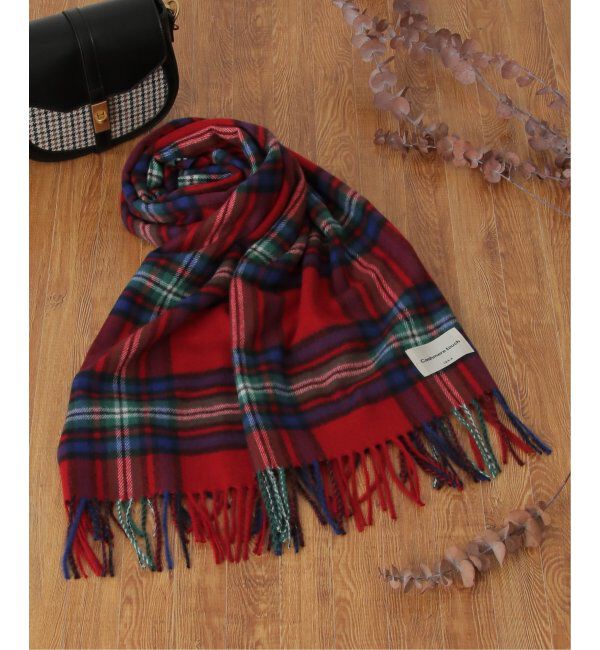 ikka「カシミヤタッチチェックマフラー」|マフラー|