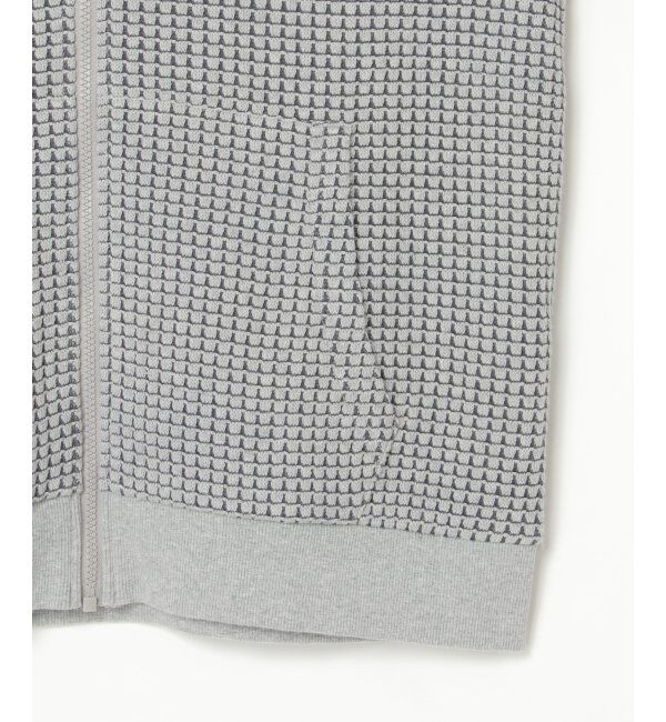 ikka「ビッグワッフルジップパーカー」|カーディガン|