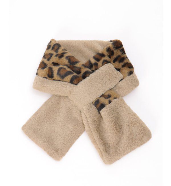 ikka kids「ファー切り替え差し込みマフラー」|その他|ブラウン