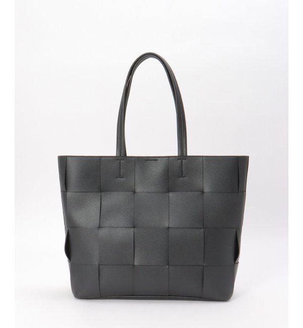 ikka「イントレチャートトートバッグ」|その他|ブラック