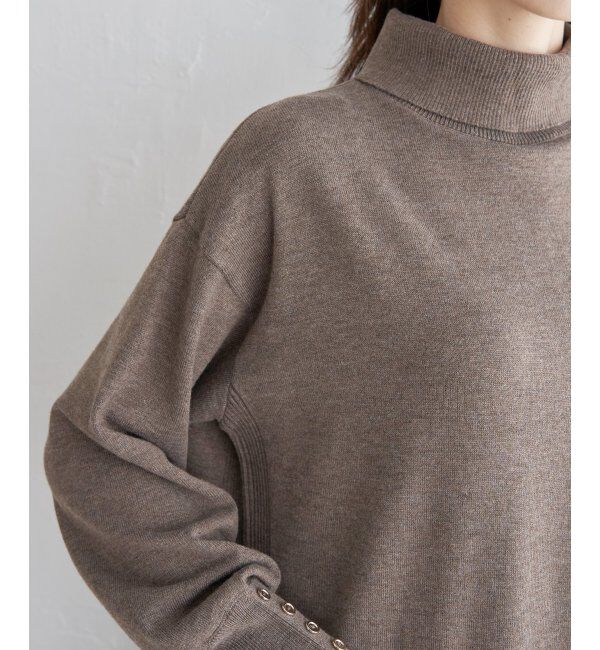 IKKA LOUNGE「タートルニットスリットワンピース」|その他|