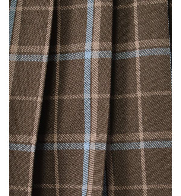 ikka kids「【親子おそろい】ポンポン付きチェックタックキュロット（120~160cm）」|スカート|