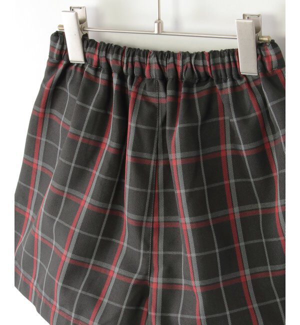 ikka kids「【親子おそろい】ポンポン付きチェックタックキュロット（120~160cm）」|スカート|
