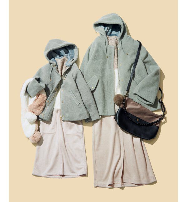 ikka kids「フェイクスエードベイカーロングスカート（120~160cm）」|スカート|