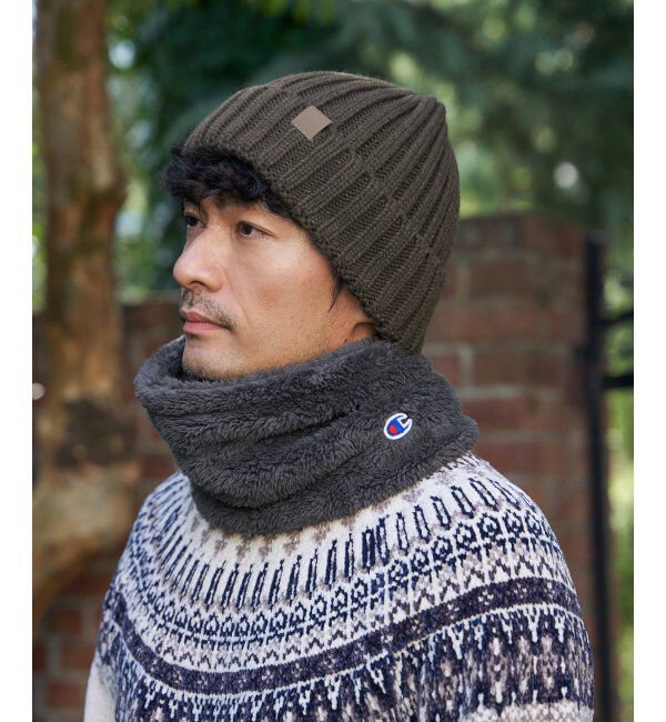 ikka「Champion チャンピオンファーネックウォーマー」|マフラー|