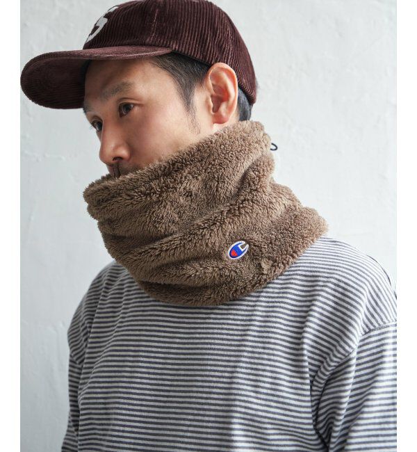 ikka「Champion チャンピオンファーネックウォーマー」|マフラー|コーヒー