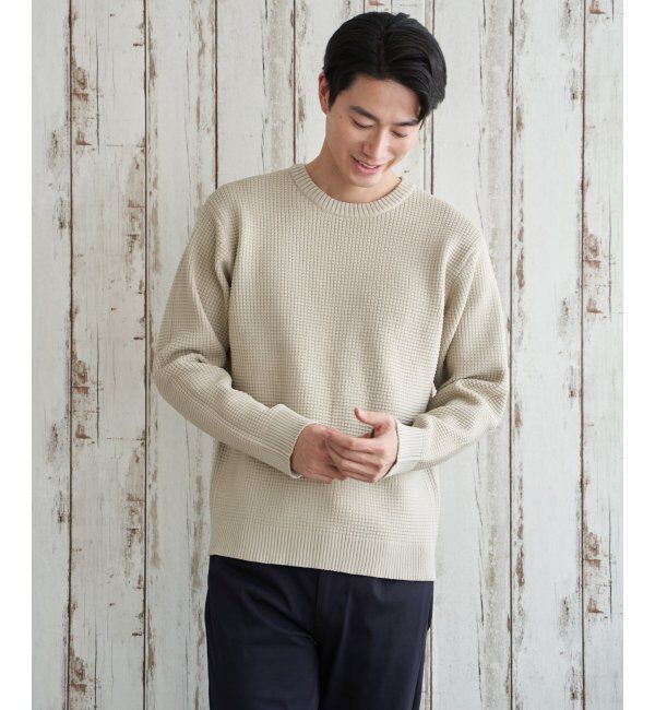 ikka「【2点セット】GOKU楽ニットクルーインナーセット」|プルオーバー|