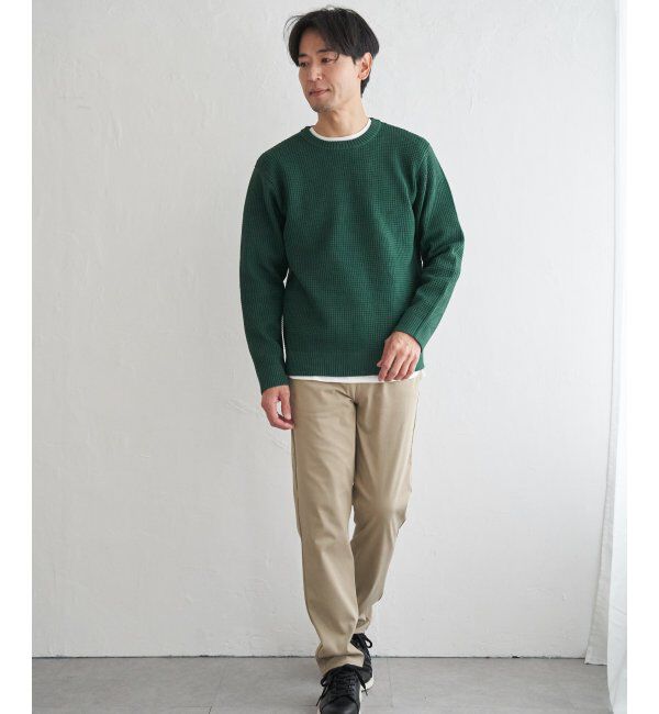 ikka「【2点セット】GOKU楽ニットクルーインナーセット」|プルオーバー|