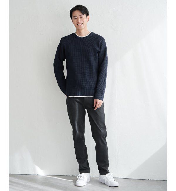 ikka「【2点セット】GOKU楽ニットクルーインナーセット」|プルオーバー|