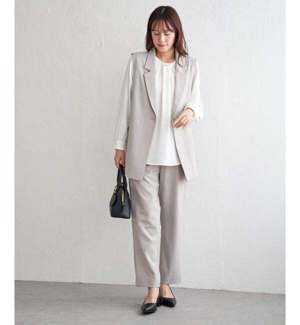 IKKA LOUNGE「【フォーマル対応】ジレセットアップ3点セット」|ドレス|