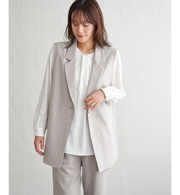 IKKA LOUNGE「【フォーマル対応】ジレセットアップ3点セット」|ドレス|