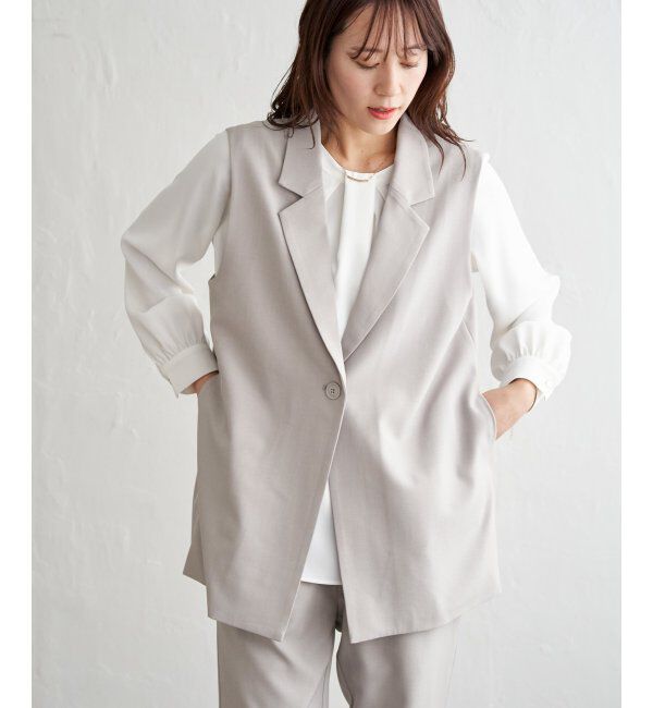 IKKA LOUNGE「【フォーマル対応】ジレセットアップ3点セット」|ドレス|