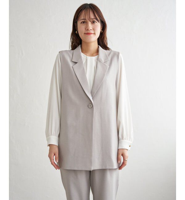 IKKA LOUNGE「【フォーマル対応】ジレセットアップ3点セット」|ドレス|