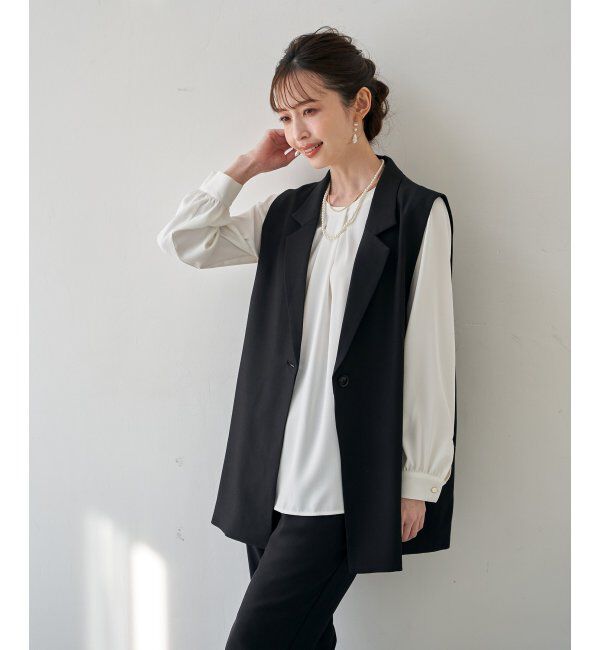 IKKA LOUNGE「【フォーマル対応】ジレセットアップ3点セット」|ドレス|