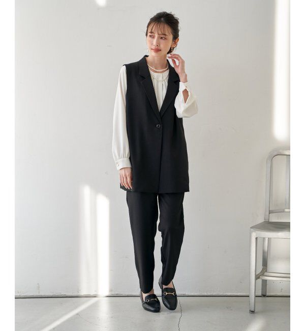 IKKA LOUNGE「【フォーマル対応】ジレセットアップ3点セット」|ドレス|